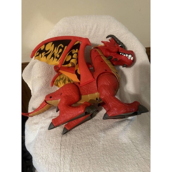 Fisher Price IMAGINEXT Red Winged Eagle Talon Castle Dragon With Sounds WORKS - Picture 11 of 13